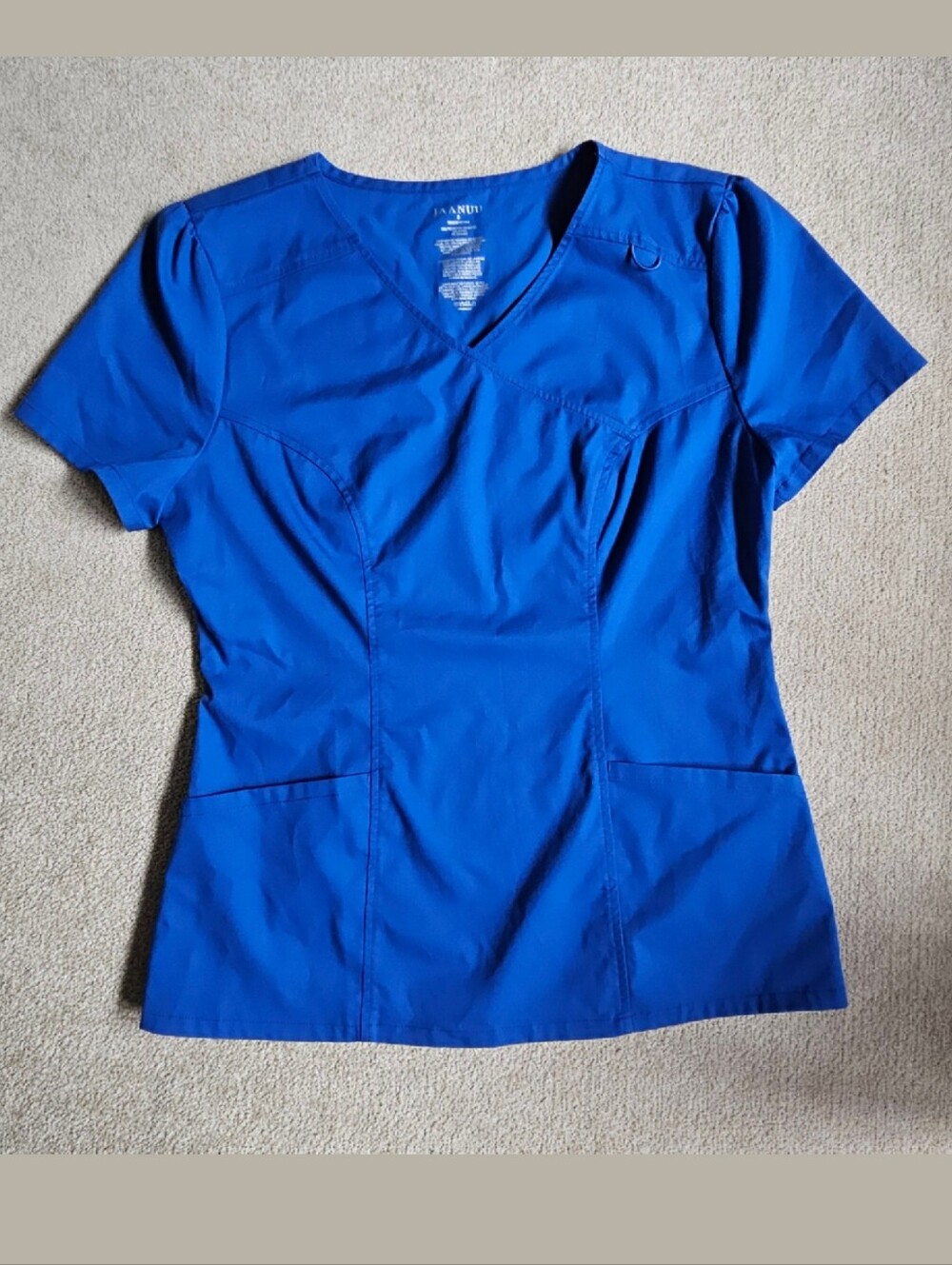 Royal Blue Jaanuu Scrub Top- S